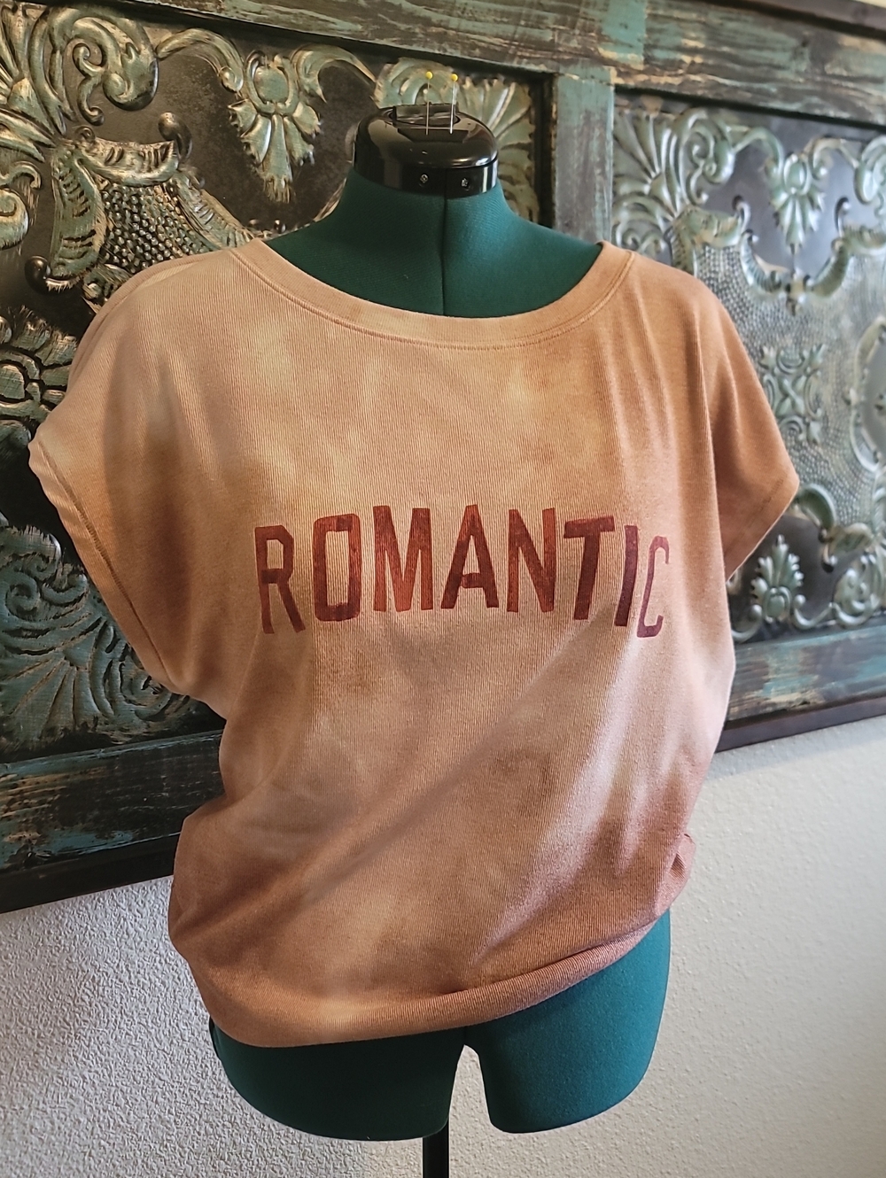 We The Free Dusty Peach 'ROMANTIC' Short Sleeve Tee